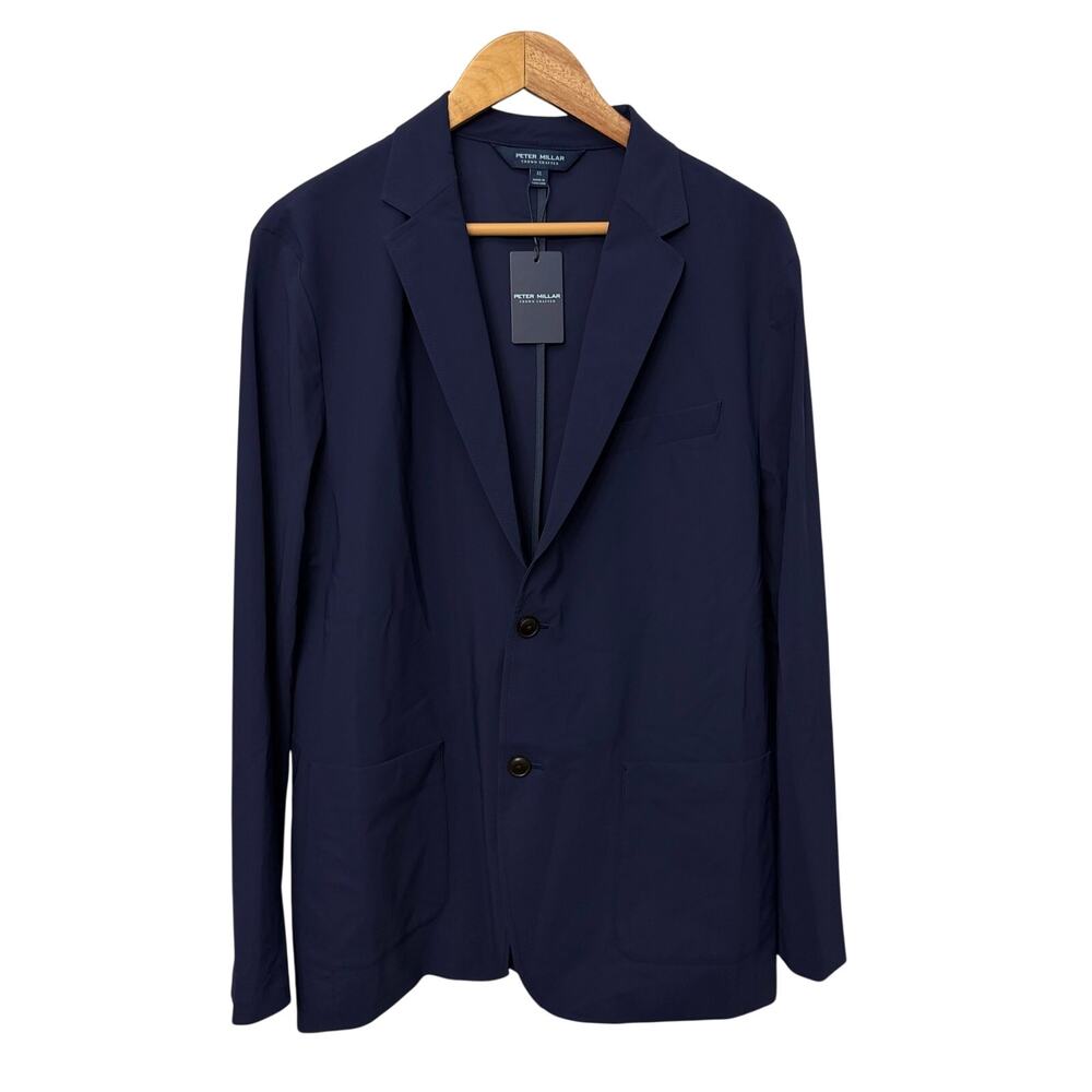 Peter Millar Bingham Blazer Men's XL Blue Crown Crafted Performance Sport Coat